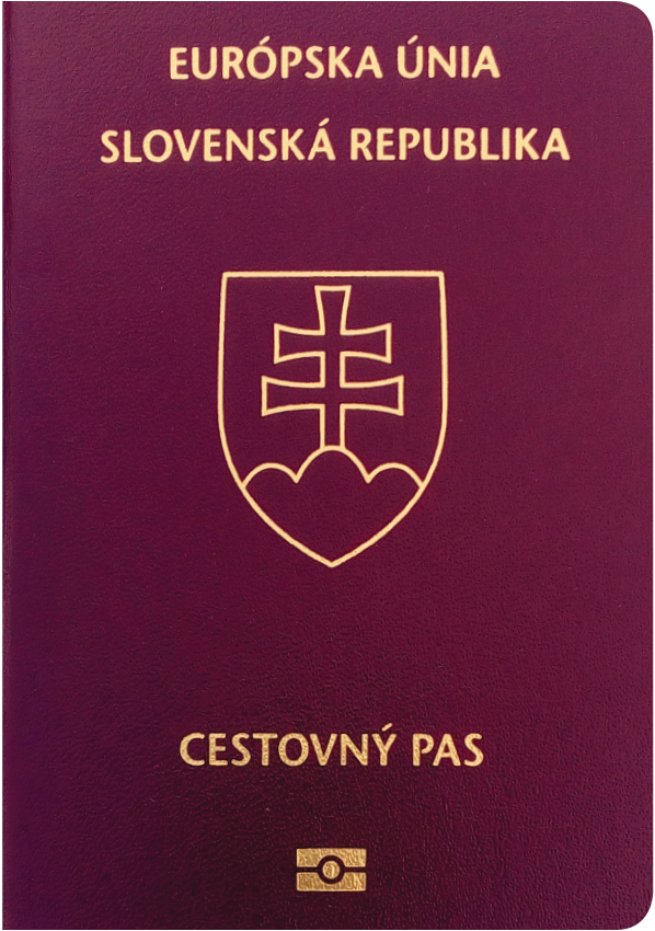 A regular or ordinary Slovak passport - Front side