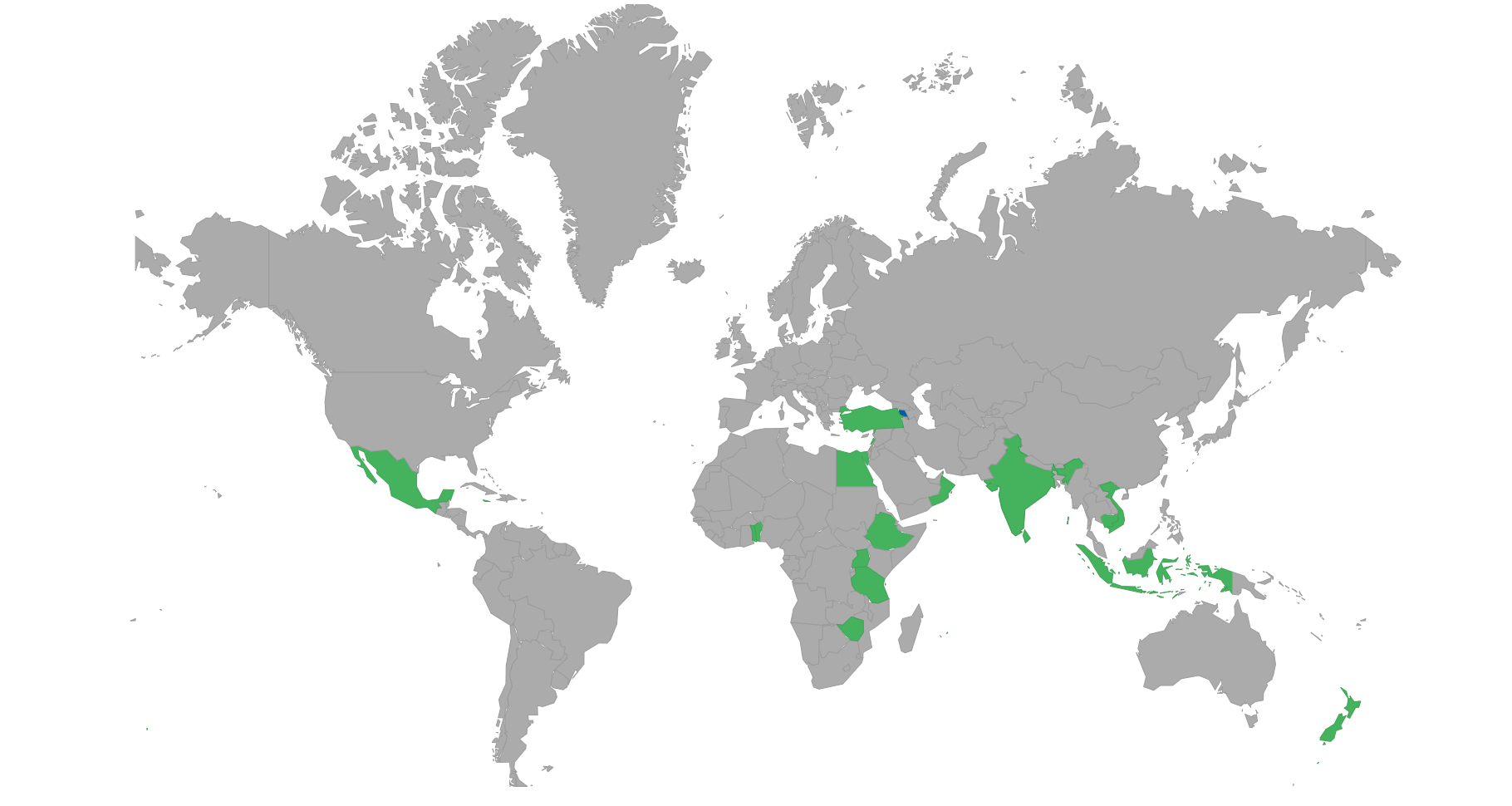 Countries can visit with e-visa or eTA