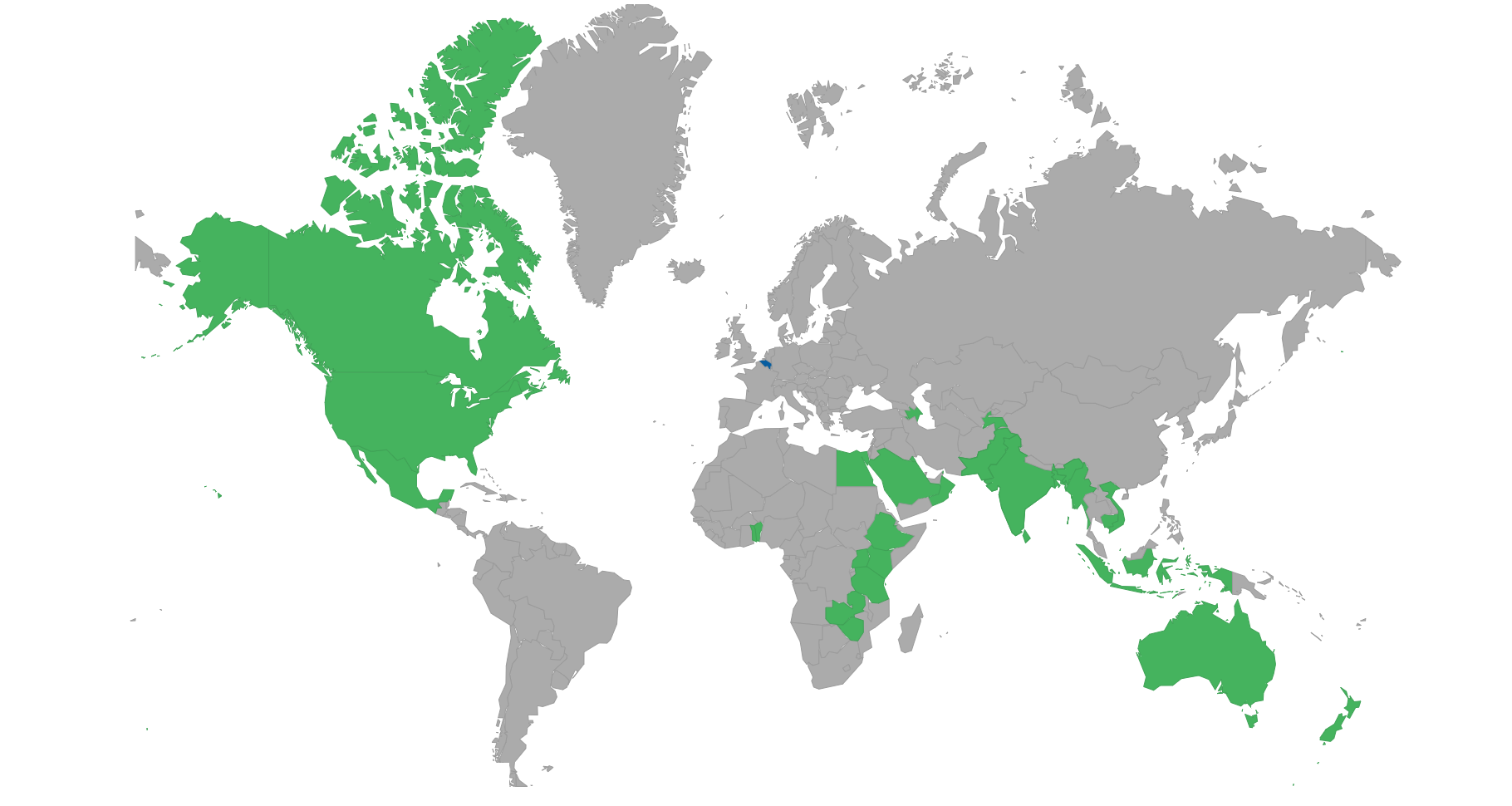Countries can visit with e-visa or eTA