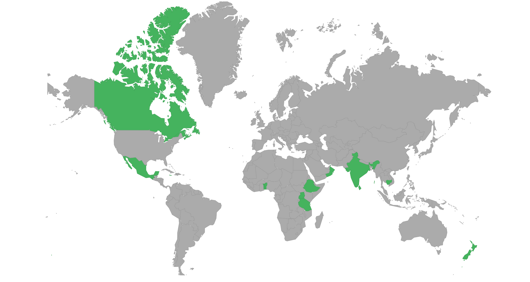Countries can visit with e-visa or eTA