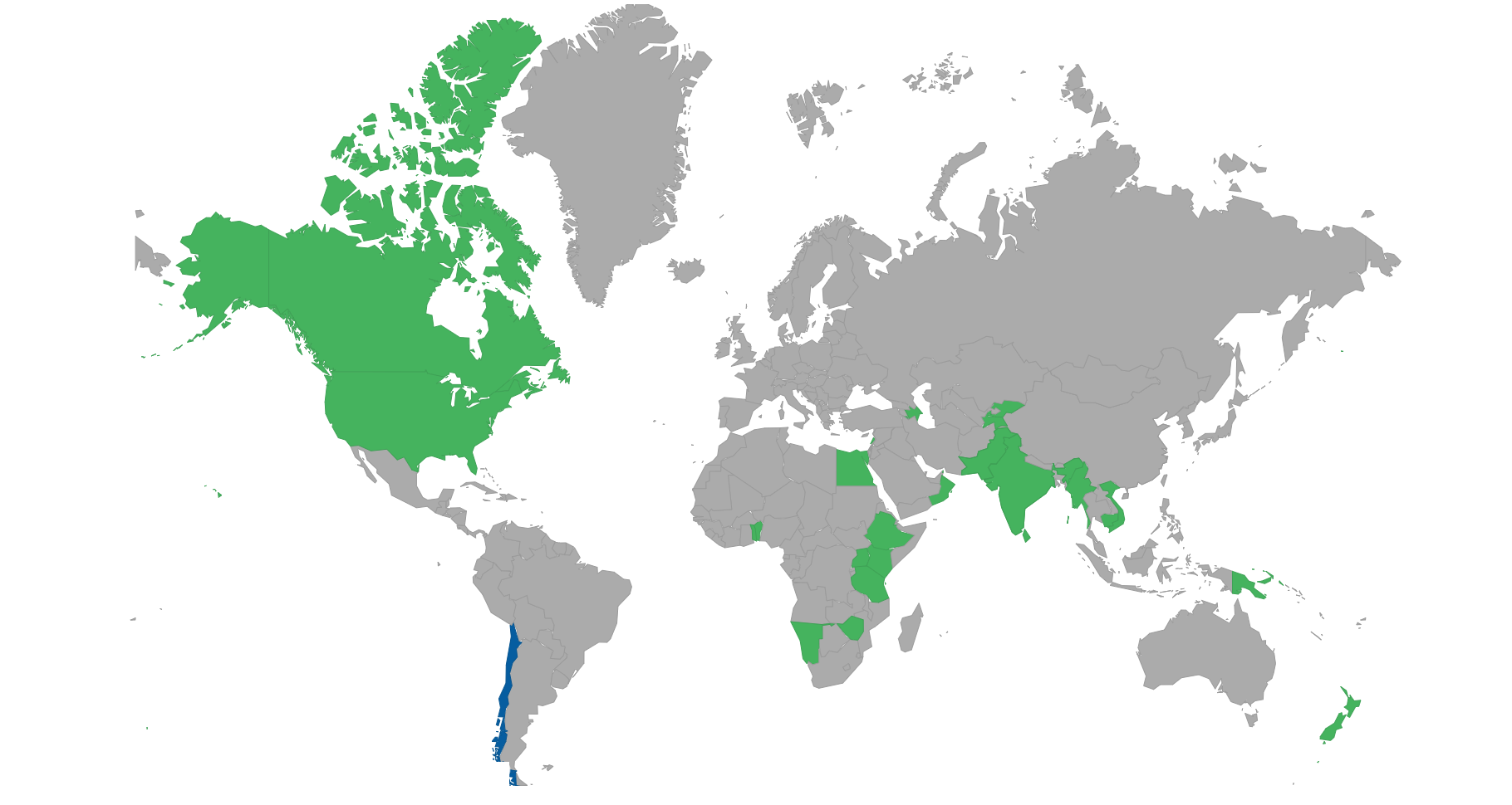 Countries can visit with e-visa or eTA