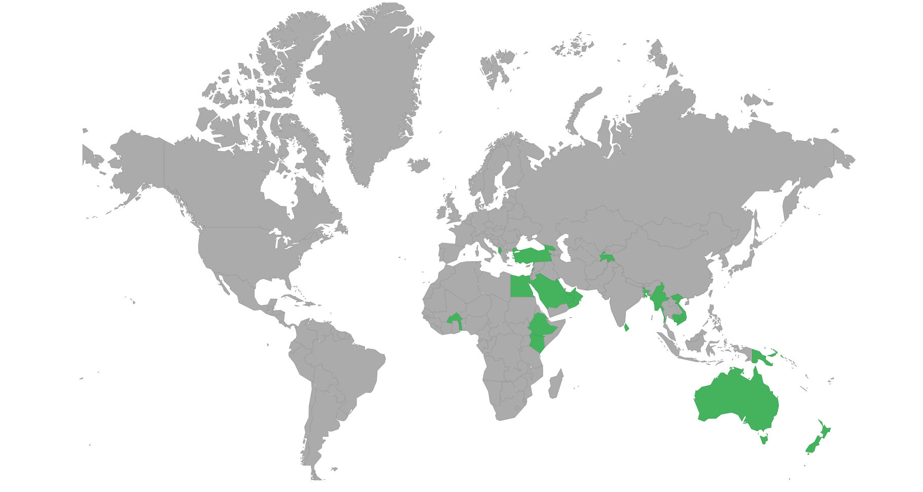 Countries can visit with e-visa or eTA