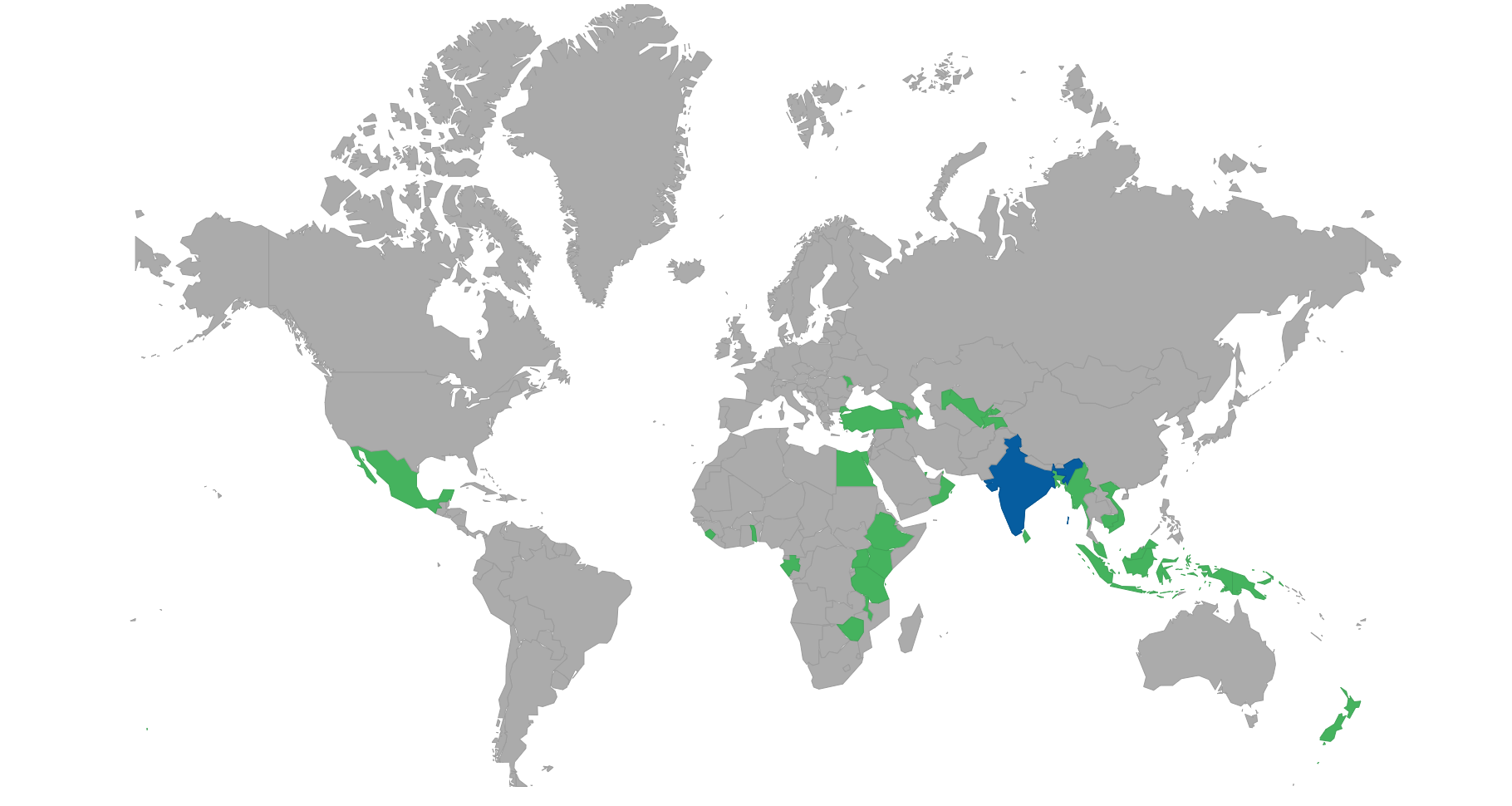 Countries can visit with e-visa or eTA