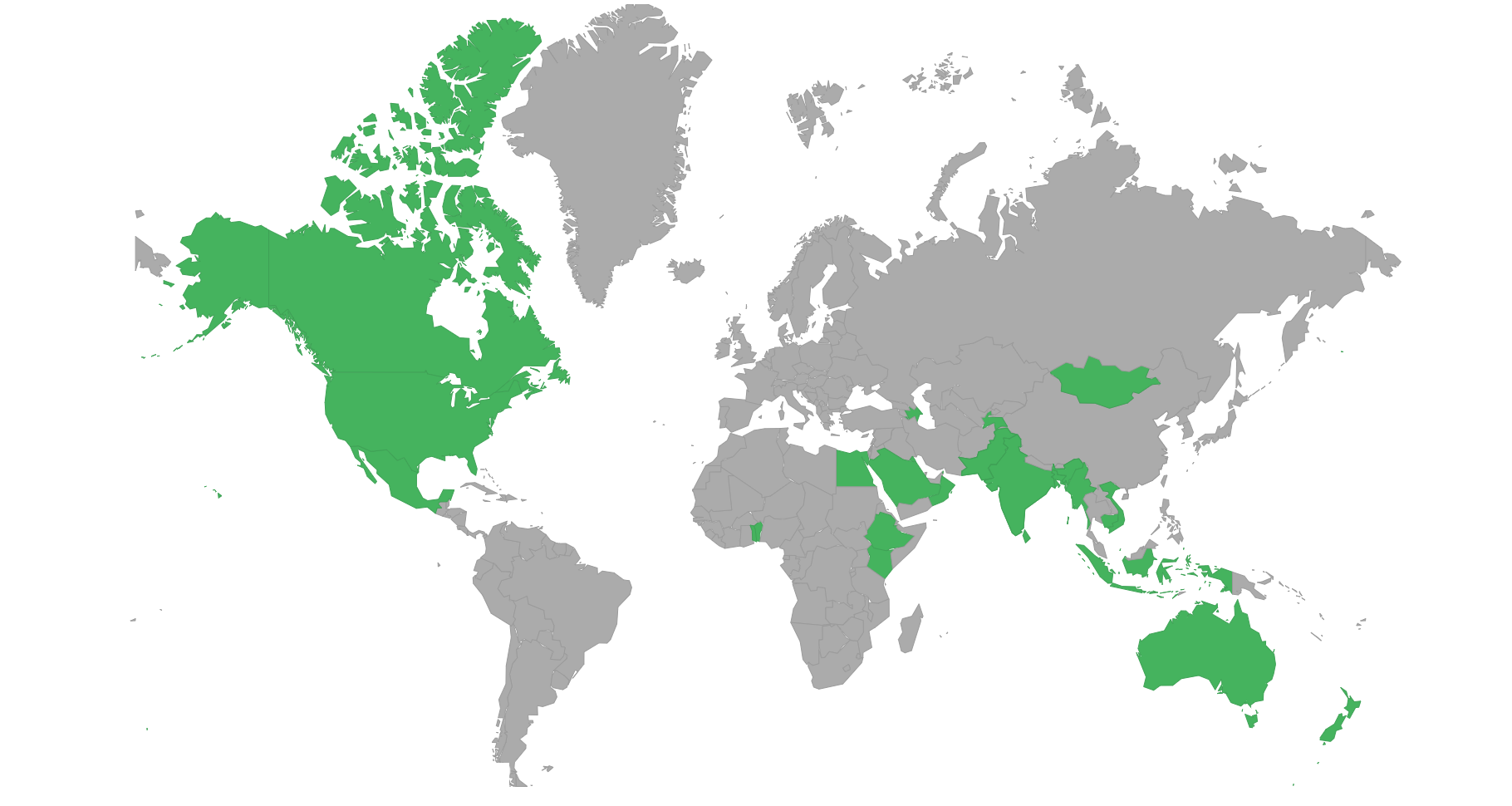Countries can visit with e-visa or eTA