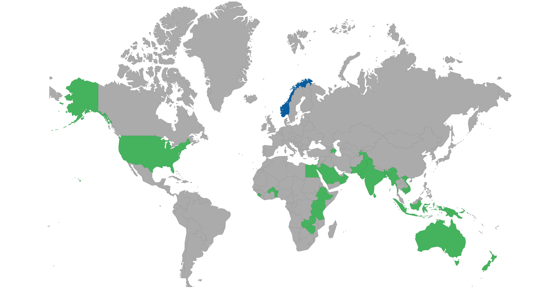 Countries can visit with e-visa or eTA