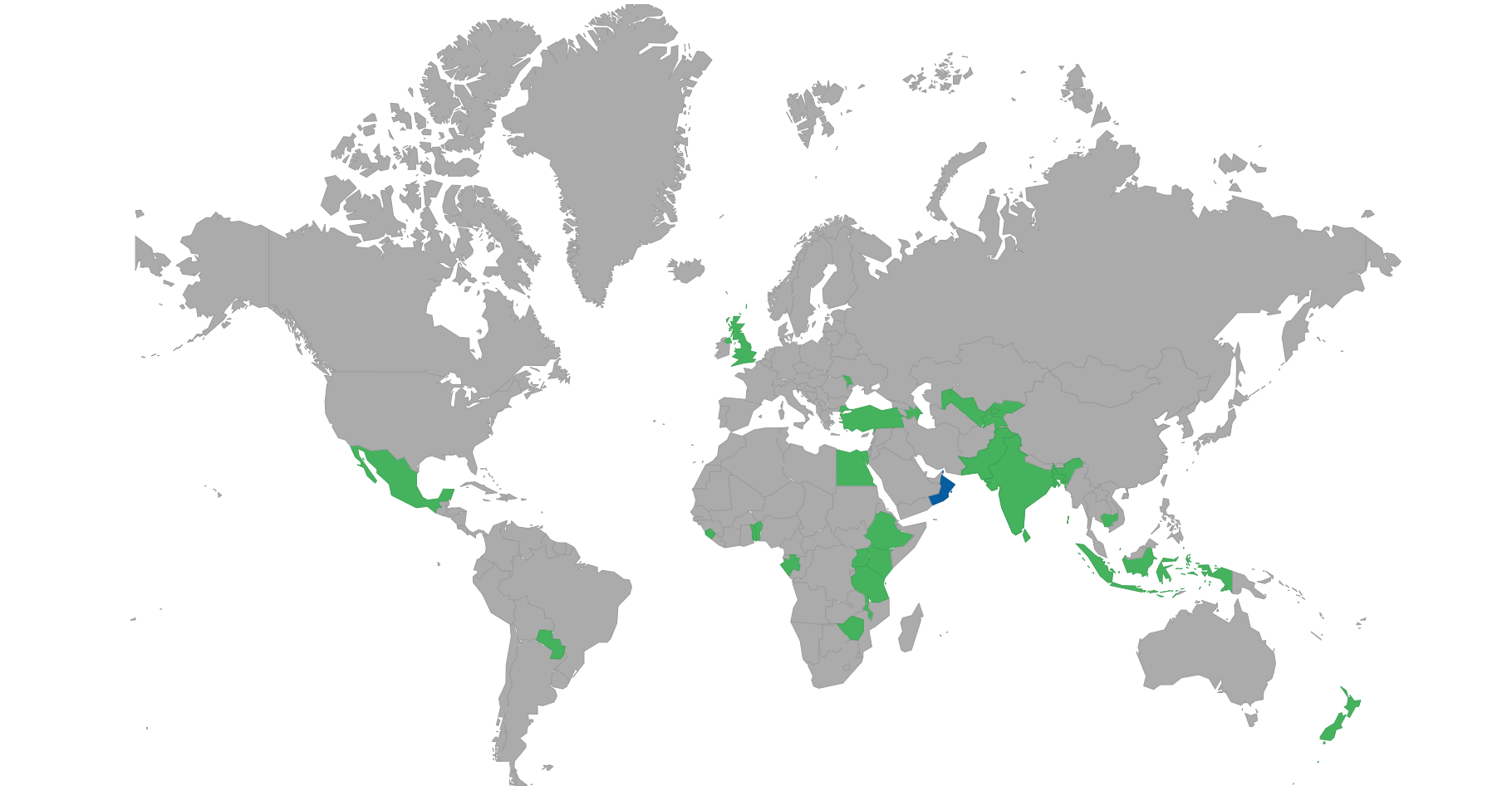 Countries can visit with e-visa or eTA