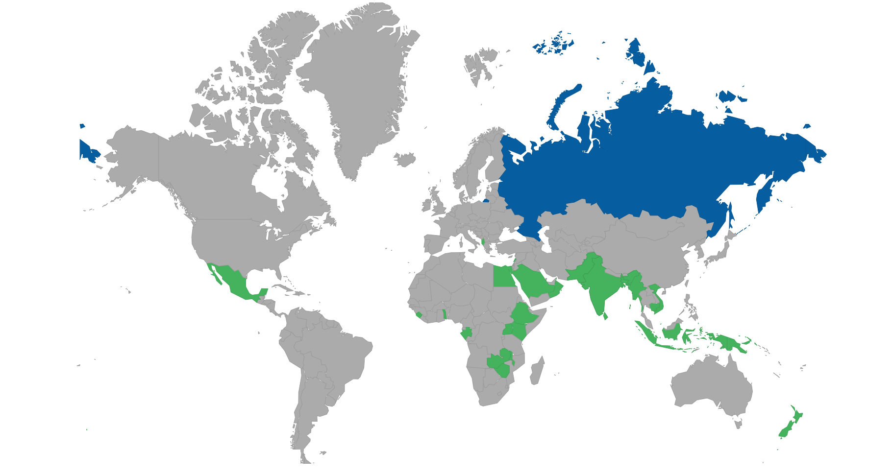 Countries can visit with e-visa or eTA