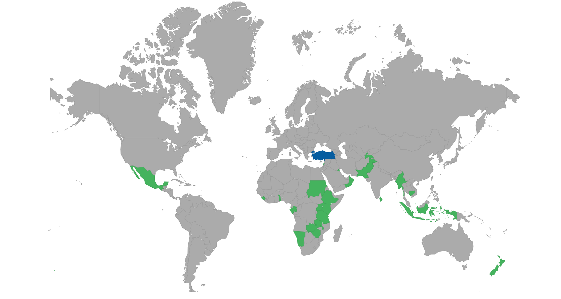 Countries can visit with e-visa or eTA
