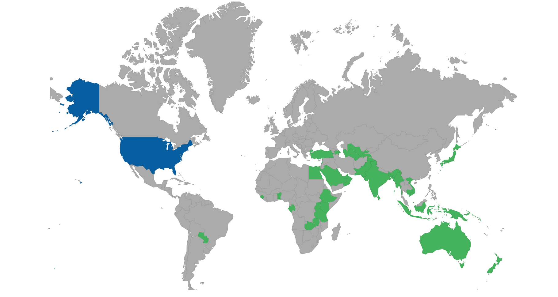 Countries can visit with e-visa or eTA